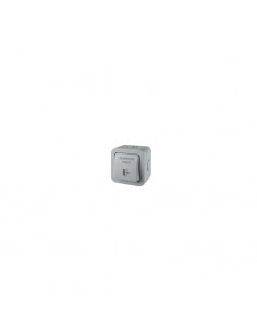Bouton poussoir  large ABS blanc NO/NF