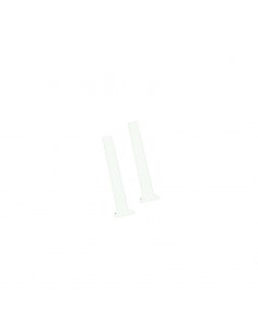 Paire de potelet H500mm Thermolaqué Blanc