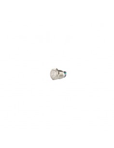 Bouton poussoir acier inox précablé contact NO+NF