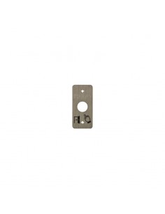 Plaque pour poussoir acier etroit braille+ picto porte
