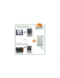 Intrabox Data Eco Clavier codé : 1 clavier codé 12 touches rétro-éclairées avec bouton poussoir (04-0101) + 1 carte relais (12-0