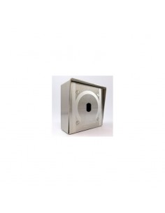 Boitier pour lecteur de proximité (face incluse) - Pose en saillie - Finition inox    