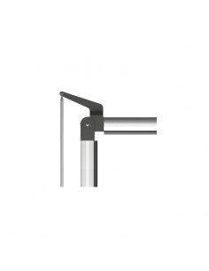 Articulation à 90° superieur pour lisse BA/68