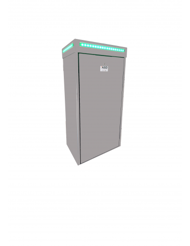 Caisson TYTAN 1200mm GRIS CLAIR 7040 prémonté avec TW110-1600KG High Speed avec fdc 