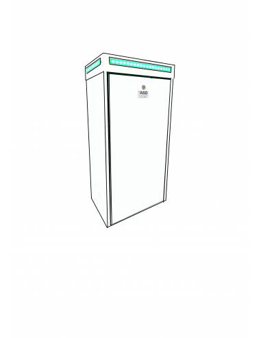 Caisson TYTAN 1200mm BLANC 9010 prémonté avec TW90-800KG Reversible avec fdc 